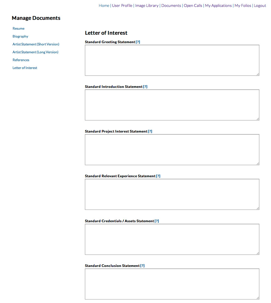 Letter of Interest - Part 1